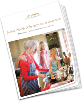 Cover image of Wells Fargo Investment Institute report: Seeing Wealth Differently Across Generations