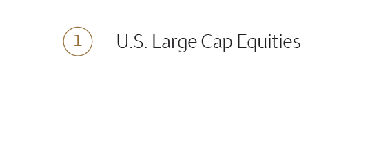 1. U.S. Large Cap Equities 2. U.S. Small Cap Equities 3. Emerging Market Equities